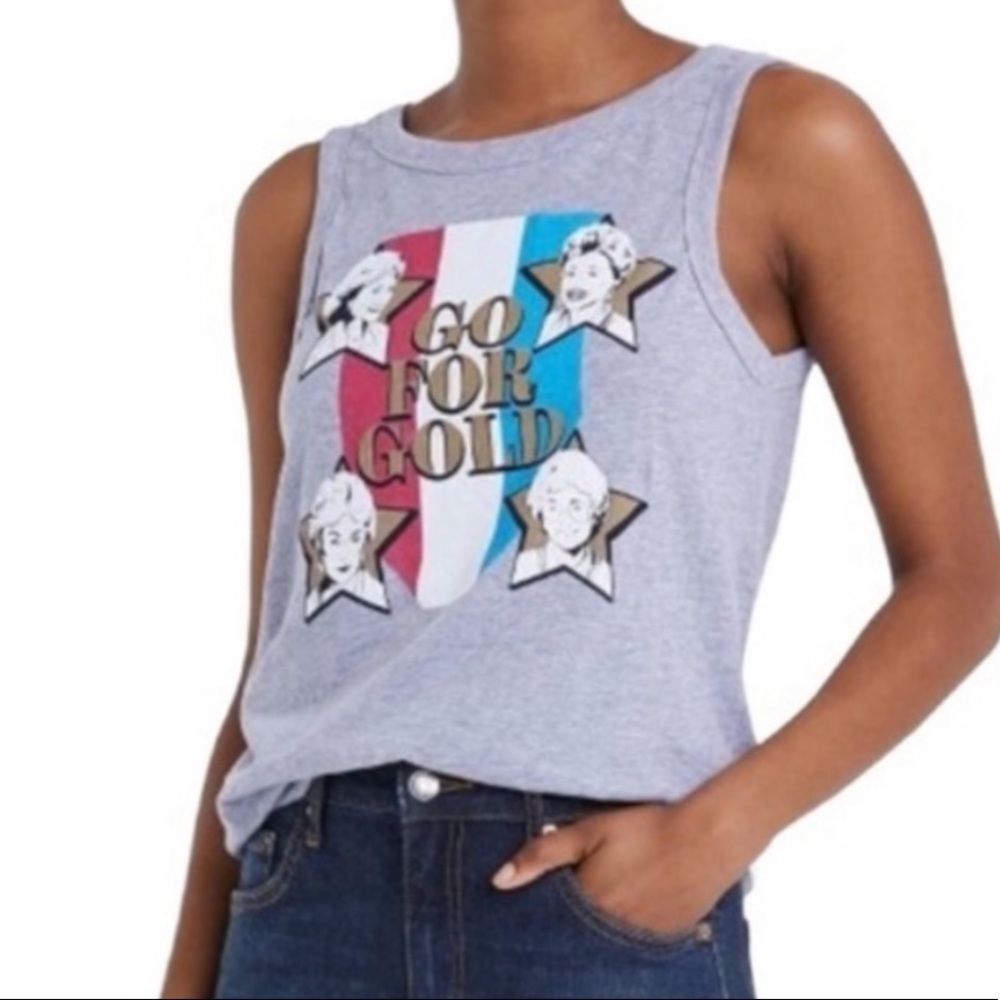 ABC Studios Womens Golden Girls Go For Gold T Shirt Tank Top Size XXL